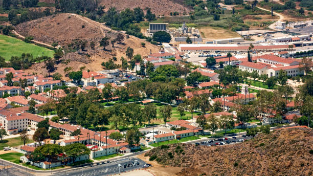 istock Aerial view of university 1645947666