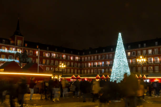 istock Christmas' Street Lights Decorations in Madrid Downtown, Spain 1646046007