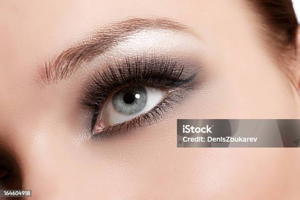 Closeup Eye Stock Photo - Download Image Now - False Eyelash, Adult, Beautiful People