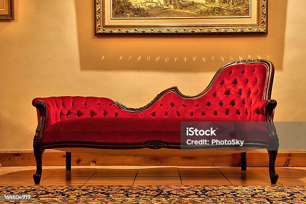 Expensive Red Sofa Under Painting Stock Photo - Download Image Now - Africa, Business, Carpet - Decor