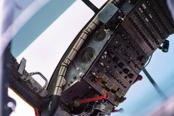 istock Twin Engine Turbo Fan Helicopter Controls 1646058019