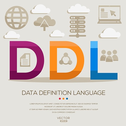 Ddl Ddl Data Definition Language Stock Illustration - Download Image Now ...