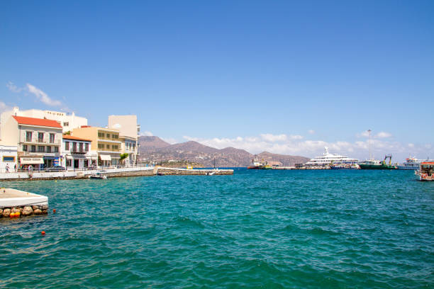 istock Harbor of Agios Nikolaos, Crete, Greece 1646106165