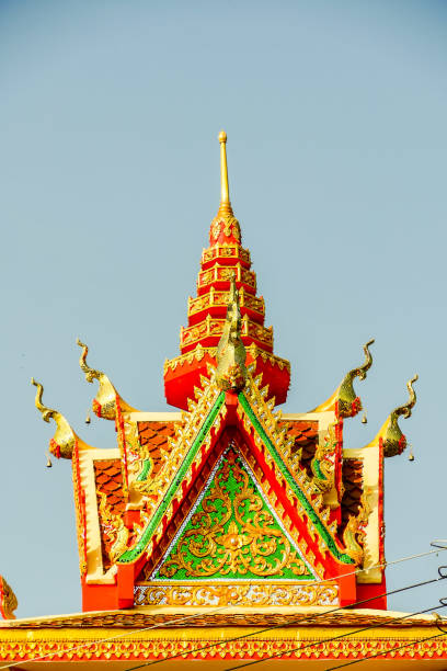templo en tailandia, imagen de foto digital como fondo - laos luang phabang thailand religion fotografías e imágenes de stock