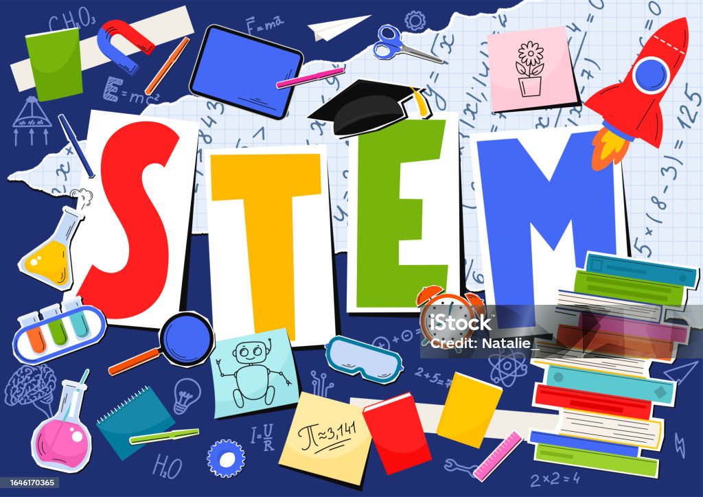 Stem Science Mtopic Stem Science Technology Engineering Mathematics Stock Illustration ...