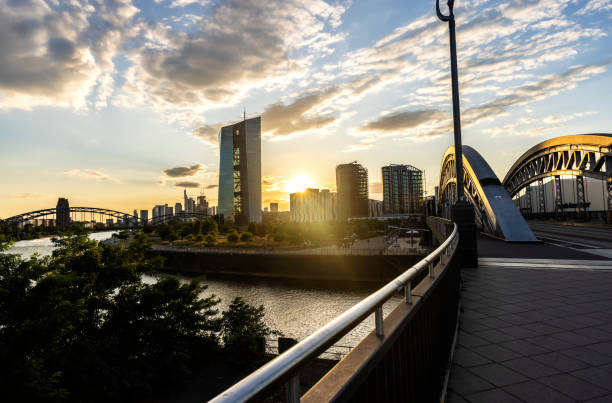 EZB with Skyline Frankfurt