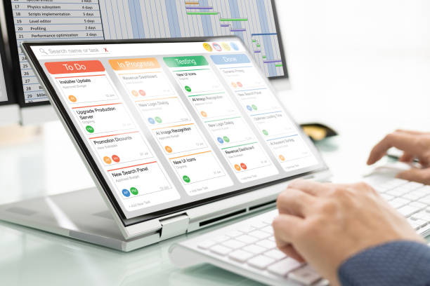 istock Kanban Project Management Software On Laptop 1646204919