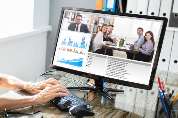 istock Businessman Video Conferencing With His Colleague 1646206086