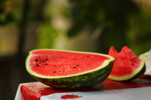 istock cut ripe red watermelon in the garden 1646217725