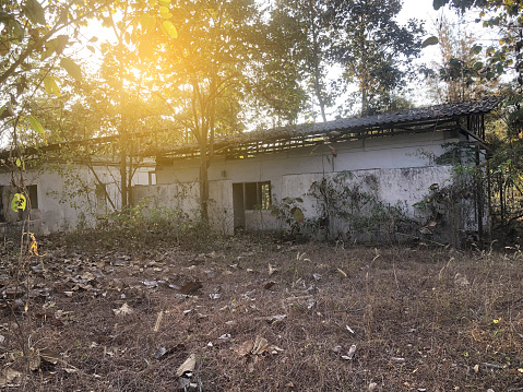 old abandoned house in the village