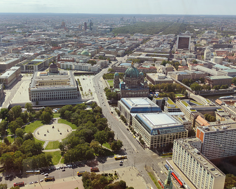 Aerial views of Berlin
