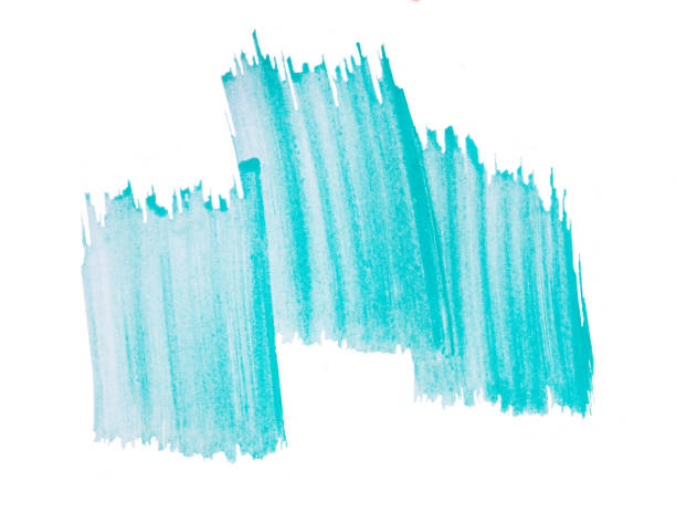 istock Green marker paint texture isolated on white background. Green paint stroke. Pattern, texture of colored watercolor paint. Gouache. Abstraction. 1646326964