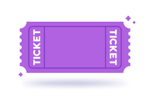 ilustrações de stock, clip art, desenhos animados e ícones de ticket admission entry event design - ticket raffle ticket ticket stub movie ticket