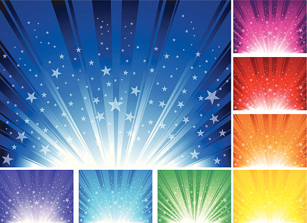 Star burst Background Abstract background with stars. EPS 10 file, contains transparency effects. stage lights stock illustrations