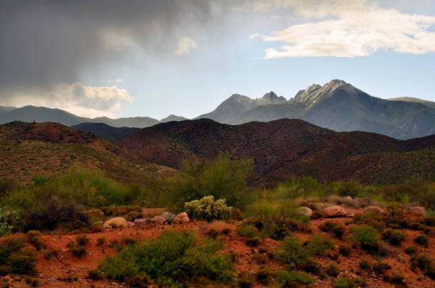 istock Cloudy day Roosevelt Lake Arizona Storm Approching 1646351138