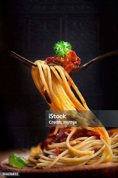 Pasta With Tomato Sauce Stock Photo - Download Image Now - Cherry Tomato, Close To, Close-up