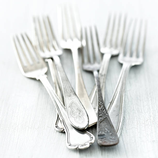 Forks stock photo