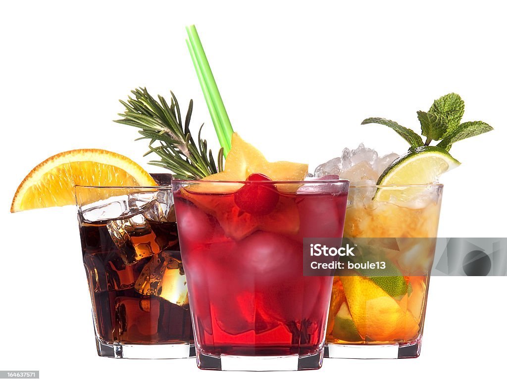 alcoholic cocktail set alcoholic cocktail set isolated on white background Caribbean Culture Stock Photo