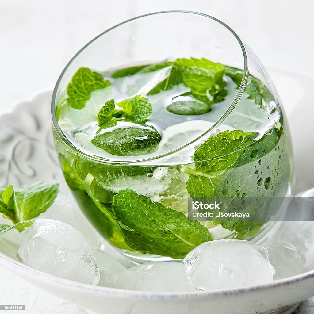 Fresh mint drink Fresh mint drink with ice Alcohol - Drink Stock Photo