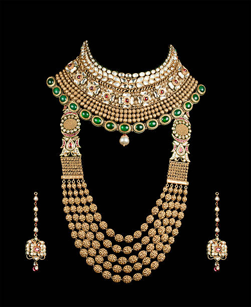 istock Close up of diamond necklace 164641017