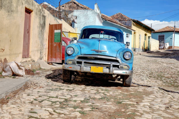 Old classic car in Trinidad
