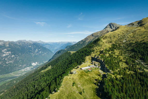 istock Swiss village and mountain ranges 1646458598