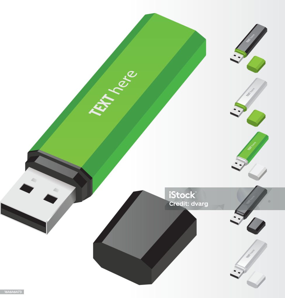 USB-Flash-Laufwerk - Lizenzfrei Accessoires Vektorgrafik