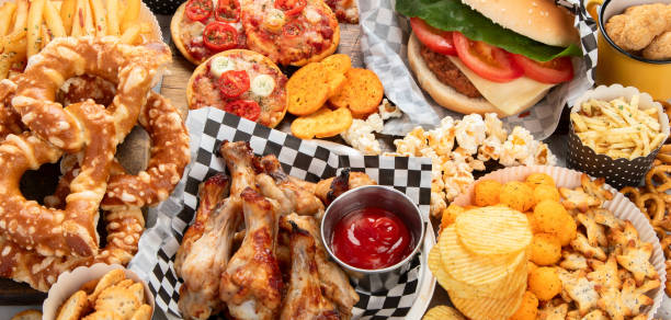 istock Fast food and unhealthy eating concept. 1646464927