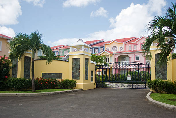 luxury colorful holiday villa