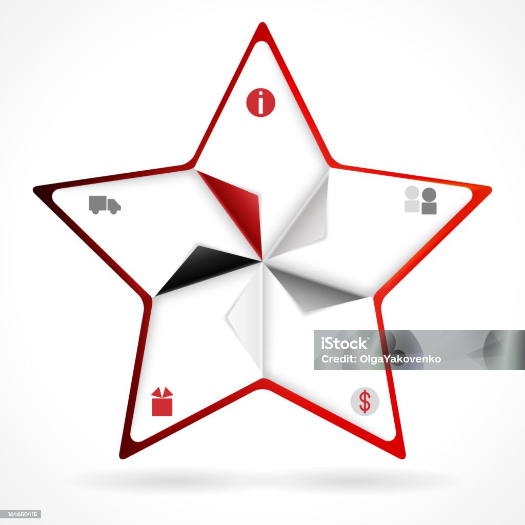 Star - clipart vectoriel de Abstrait libre de droits