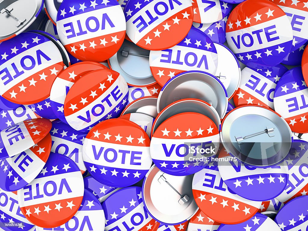 American vote buttons  illustration American vote buttons illustration Voting Stock Photo