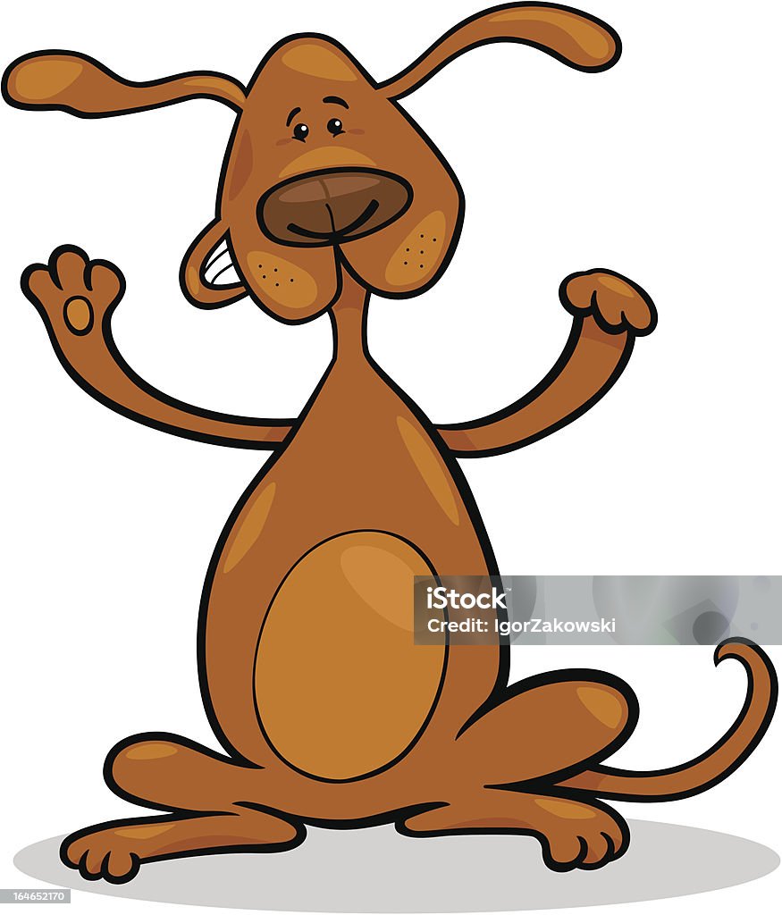 Vui Vẻ Đứng Chó Hoạt Hình Hình minh họa Sẵn có - Tải xuống Hình ...