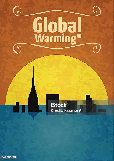 Глобальное Потепление — стоковая векторная графика и другие изображения на тему Фоновые изображения - Фоновые изображения, Изменение климата, Векторная графика