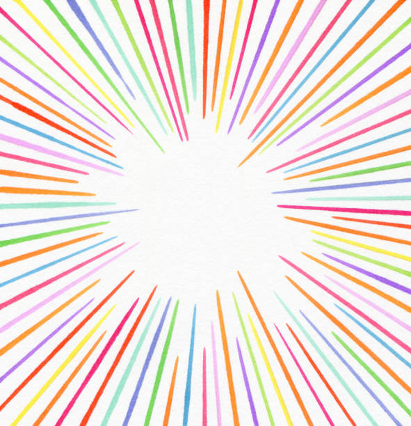 lines drawn in felt colored pens for marketing
