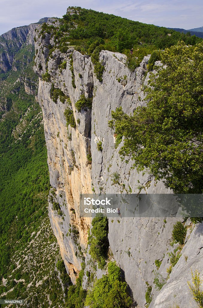 Escalada em Gorge du Verdon - Foto de stock de Alpes-de-Haute-Provence royalty-free