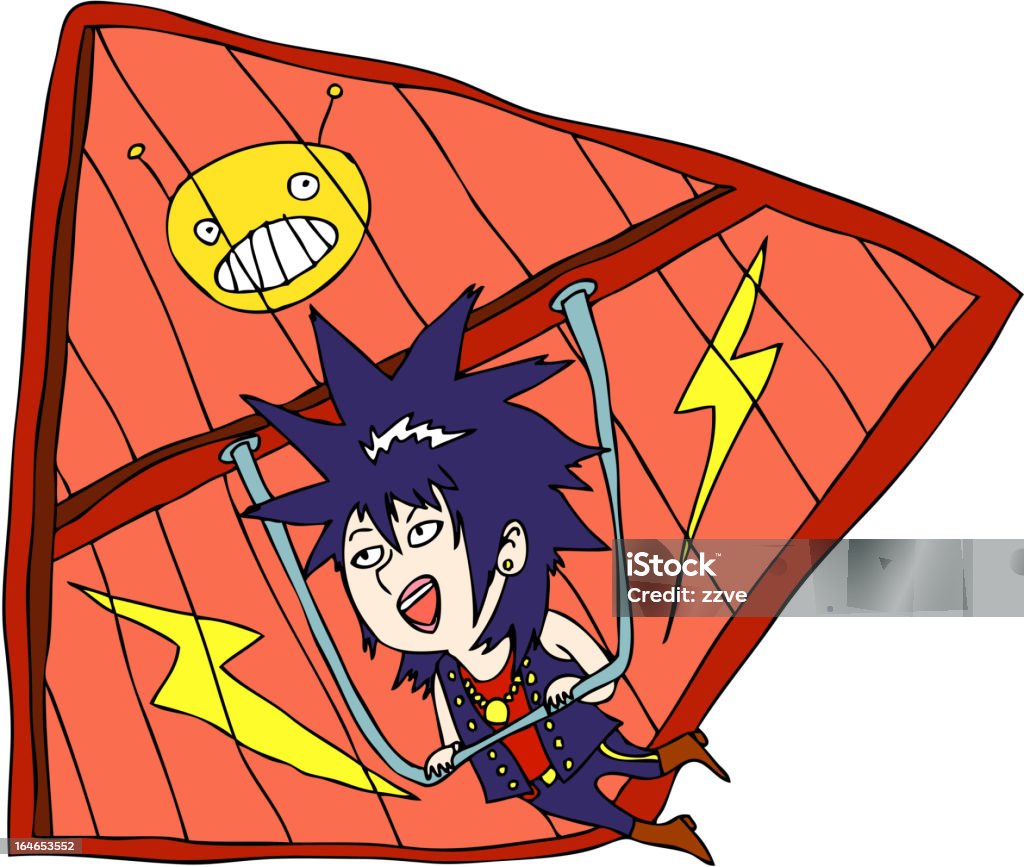 Close-up of boy Close-up of boy playing with parachute. AI10 EPS file, contains transparencies. Boys stock vector
