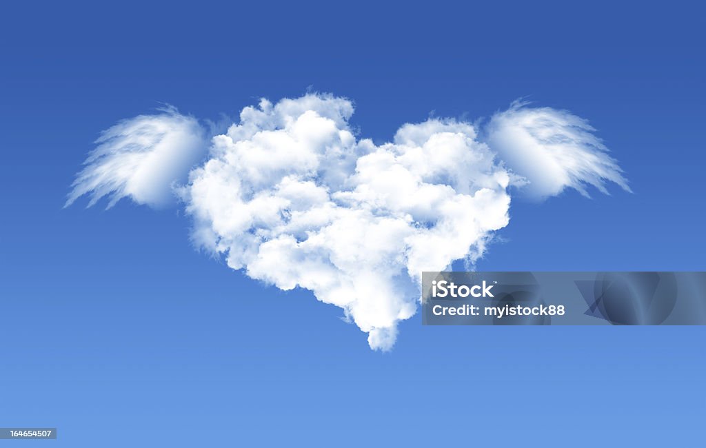 Di cuore cloud - Foto stock royalty-free di Amore