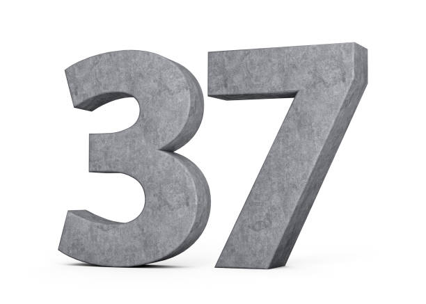istock 3d Concrete Number thirty seven 37 Digit Made Of Grey Concrete Stone On White Background 3d Illustration 1646546267