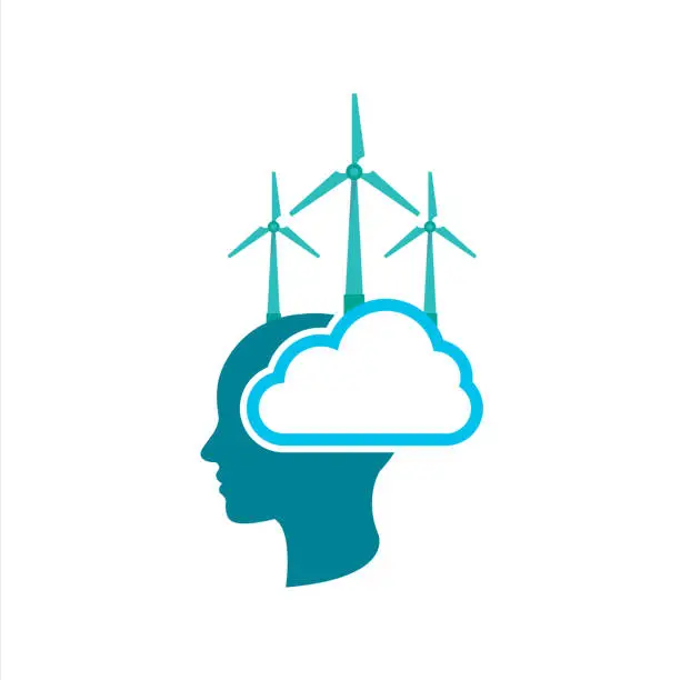 Vector illustration of wind energy