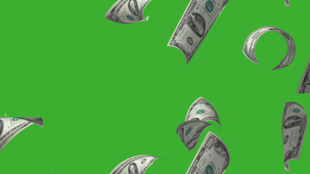 istock 4k Green Background Banknote Flying Slow Motion Five Clips In One Footage 1646553576