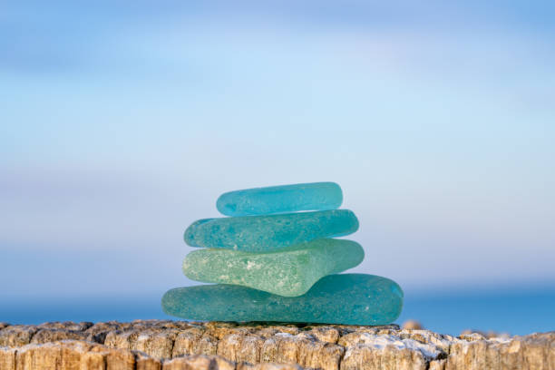 Sea Glass on Driftwood