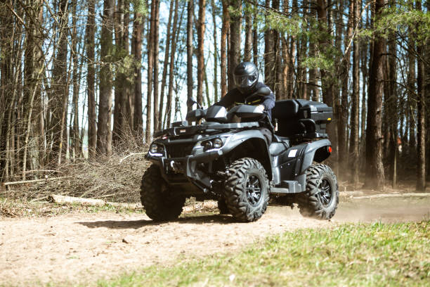 istock Man on the ATV Quad Bike 1646571913