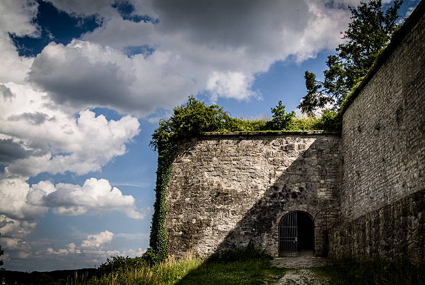 istock Gate of an ancient building in dramatic lighting 164658572