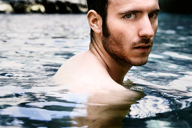 istock Man Swimming. Close up 164658785
