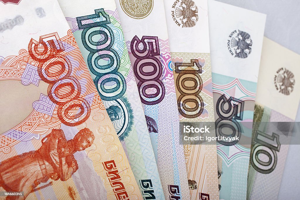 Russian money Banking Stock Photo
