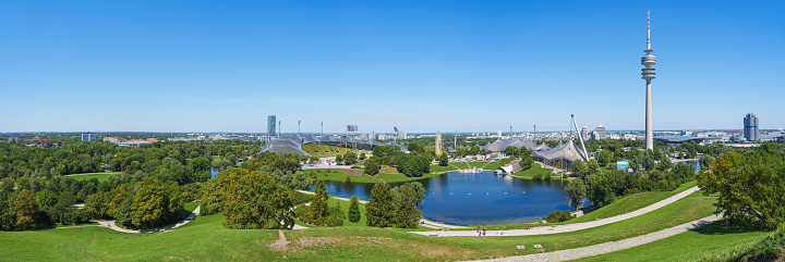 16.08.2023 Germany, Bavaria, Munich - Olympic Park Munich