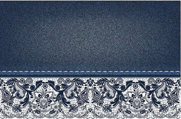 Lace background vector art illustration