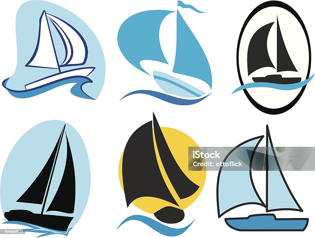 Icônes de navigation - clipart vectoriel de Faire la course libre de droits