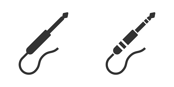 Guitar plug icon. Vector illustration