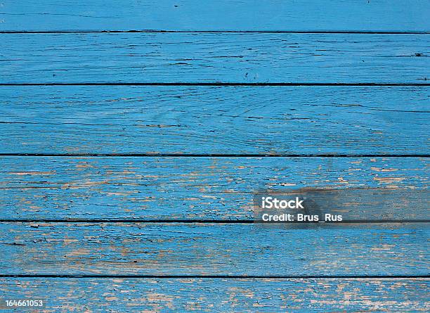 Textura De Madeira Antiga - Fotografias de stock e mais imagens de Azul - Azul, Canelado - Texturizado, Chão